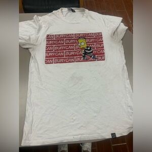 BURYCAN PARIS BART B STYLE (BC009)WHITE Mens size XXL tshirt